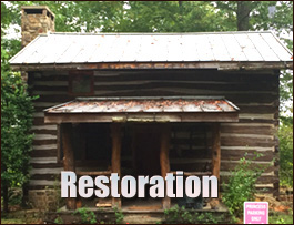 Historic Log Cabin Restoration  Columbus County, North Carolina